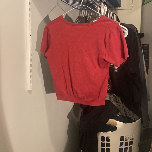 Red Tablbots Croptop - Picture 2 of 3